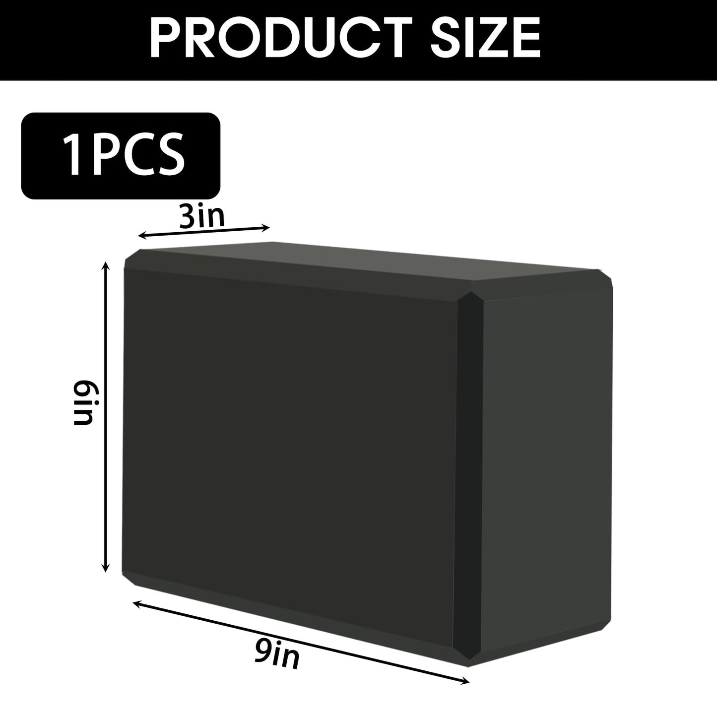 Yoga Block - Supportive Latex-Free Eva Foam - Soft Non-Slip Surface with Beveled Edges for Yoga, Pilates, Meditation - Yoga Accessories for Stability, Balance, Deepen Stretches