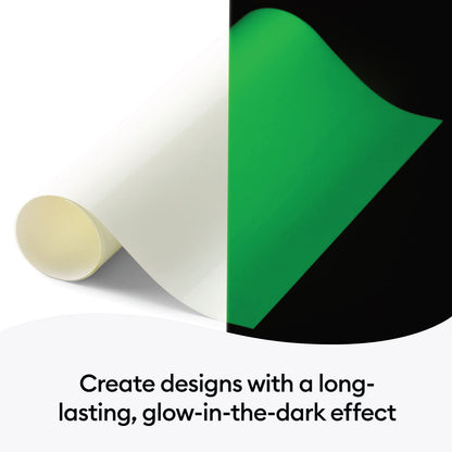 Cricut Everyday Iron On - Glow in The Dark, 2ft Roll (12'x24') - HTV Heat Transfer Vinyl for Shirts, Apparel, Hats & More - Compatible with Maker & Explore Machines