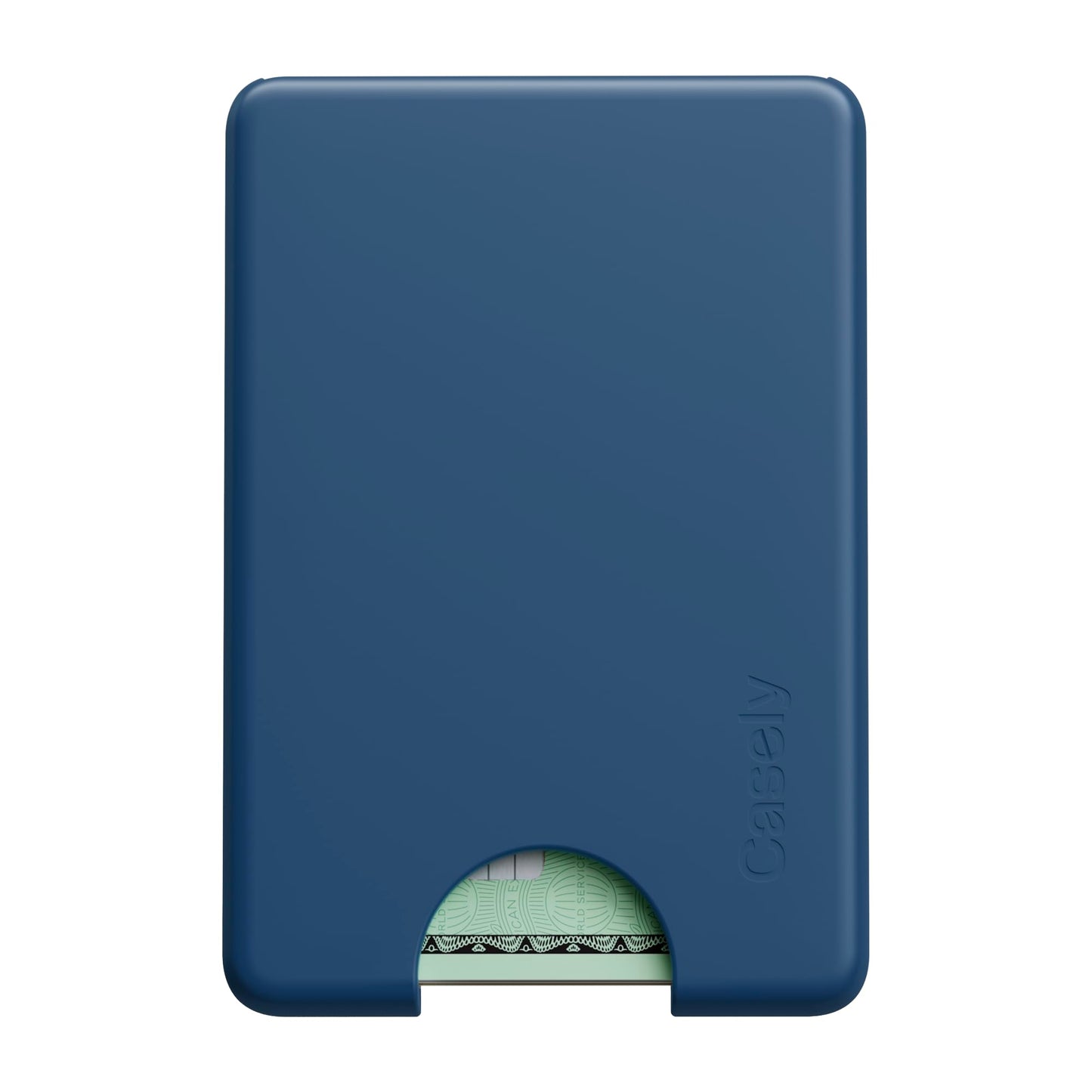 Casely MagWallet | Starfish Wishes | Coral Pink Shimmer | Slim Wallet Card Holder | Compatible with MagSafe | Soft-Touch Hard Silicone | Holds Up to 3 Cards