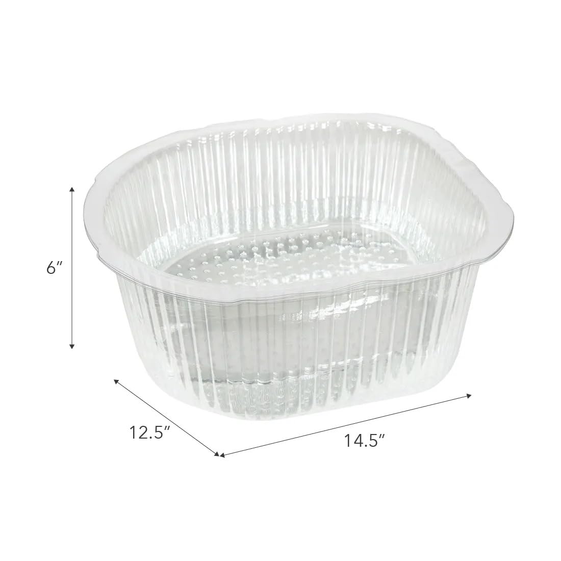 ForPro Professional Collection Universal Pedi Bath Liners - 50% THICKER - Fit Footsie Bath, Disposable Pedicure Foot Tub Liners for Foot Spa Basins & Foot Bath Soaks, Clear, 100-Count