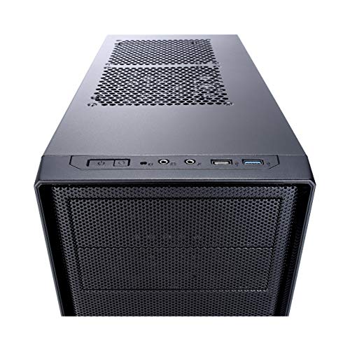 Fractal Design Focus G - Mid Tower Computer Case - ATX - High Airflow - 2x Fractal Design Silent LL Series 120mm White LED Fans Included - USB 3.0 - Window Side Panel - Black
