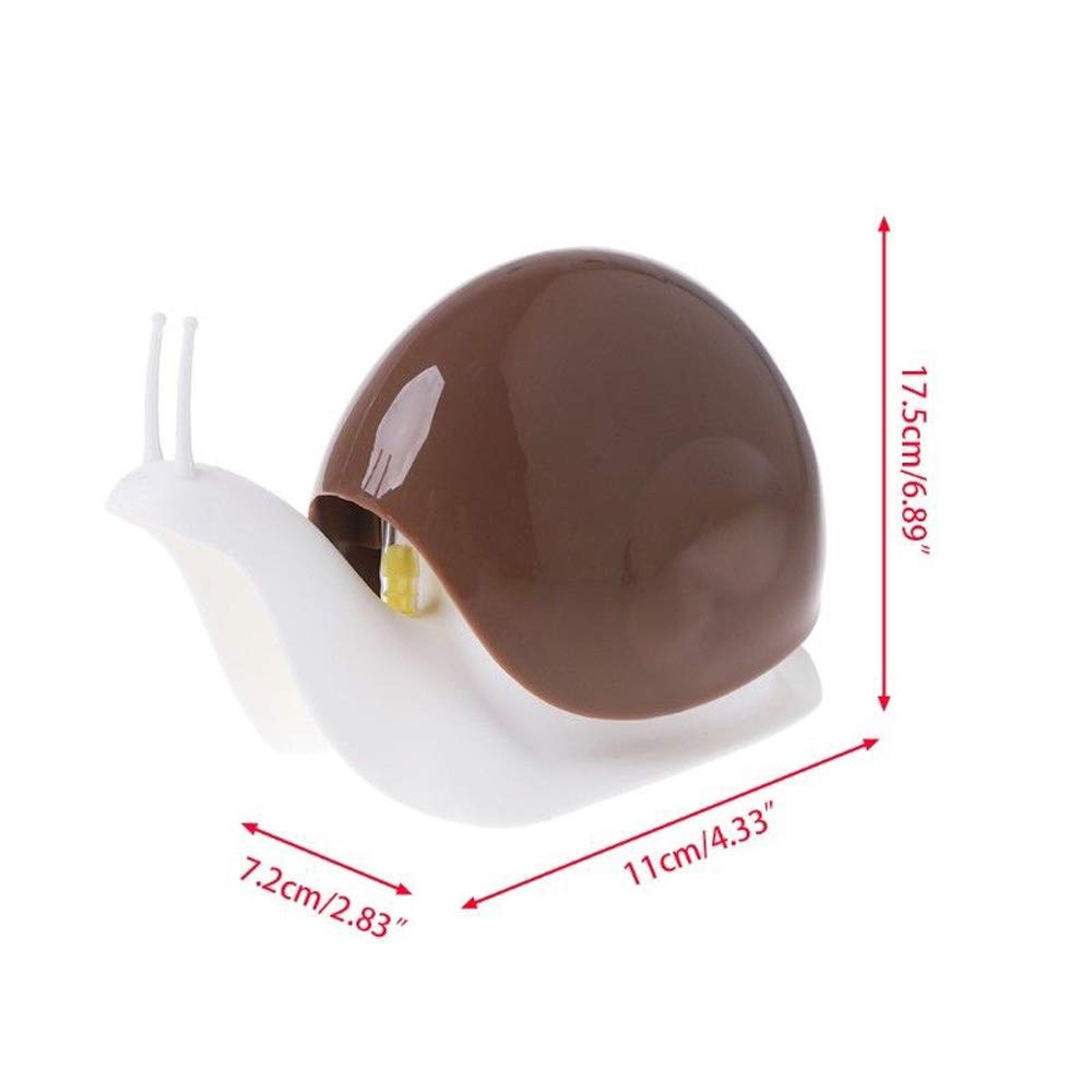 Cute Snail Soap Dispenser for Kitchen Bathroom etc. (120ML) (Black)