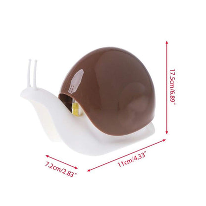 Cute Snail Soap Dispenser for Kitchen Bathroom etc. (120ML) (Black)