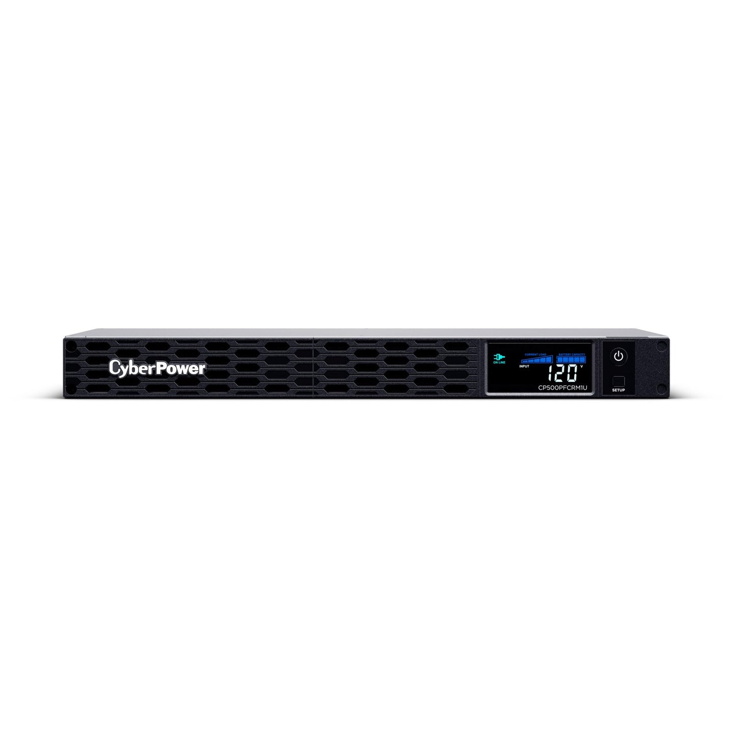 CyberPower CP500PFCRM1U PFC Sinewave UPS Battery Backup and Surge Protector, 500VA/300W, 6 Outlets, AVR, 1U Rackmount, UL Certified