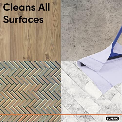 Superio White Squeegee Cloths for Cuban-Style Mop, Israeli Spunja Cleaning Mop