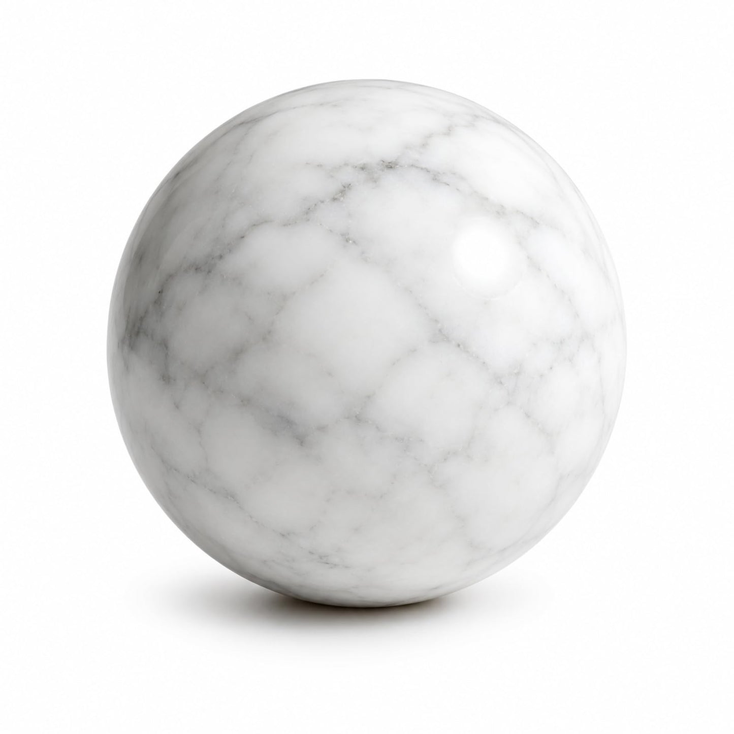SIRIZEN-DIVING Natural Marble Decorative Spheres, Small Stone Bowl Filler Balls for Tray Styling, Shelf and Coffee Table Decor, 6 cm Diameter