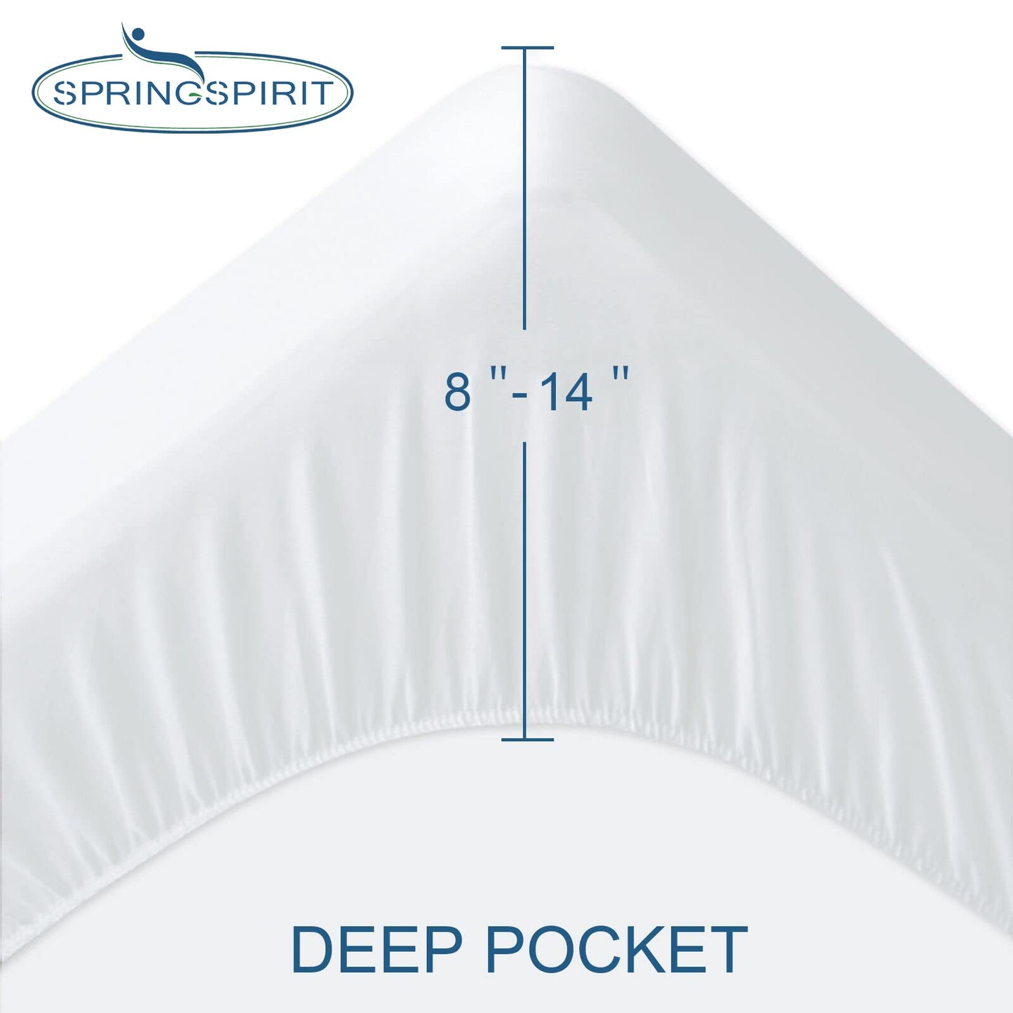 2 Pack Full Size Mattress Protector Waterproof Mattress Topper Cover Full Fitted Sheets up -14'' Breathable & Noiseless Mattress Protector Machine Washable