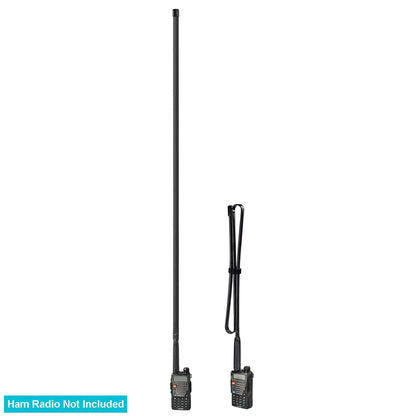 Bingfu Dual Band VHF UHF 136-460MHz 108CM Foldable CS Tactical SMA Female Aerial Antenna for Wouxun Baofeng BF-F8HP UV-5R UV-82 BF-888S GT-3 Handheld Ham Two Way Radio Walkie Talkie