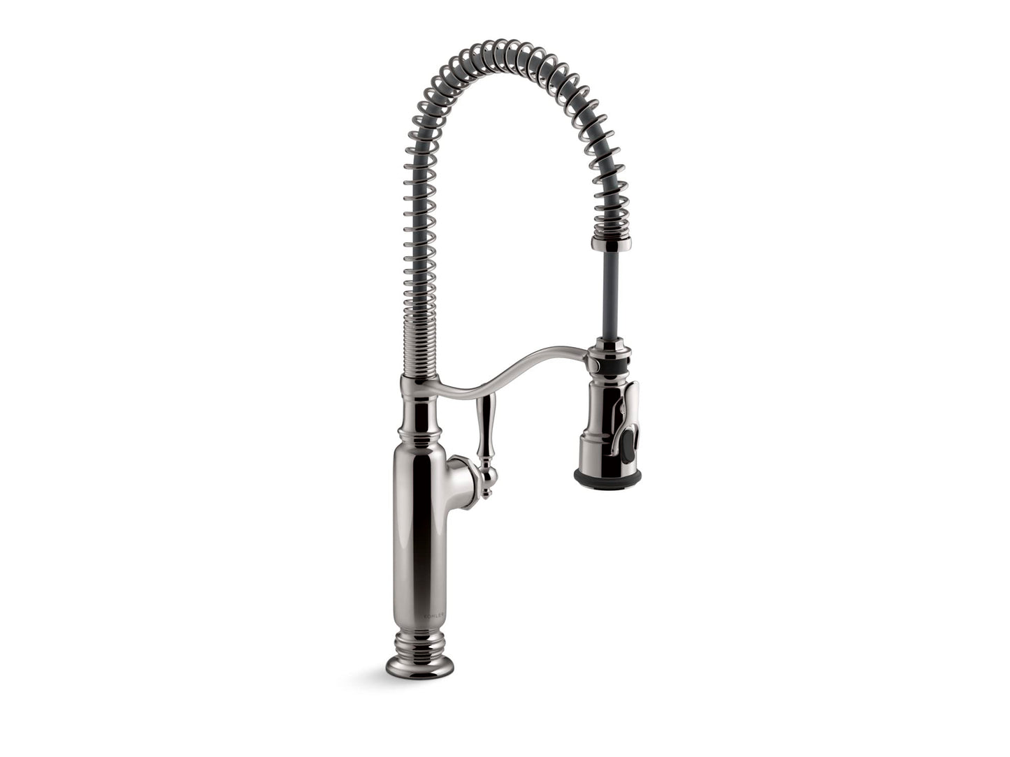KOHLER Tournant Semi-Professional Pull-Down Kitchen Sink Faucet, Commercial Kitchen Faucet with Pull Down Sprayer, 77515-CP, Polished Chrome