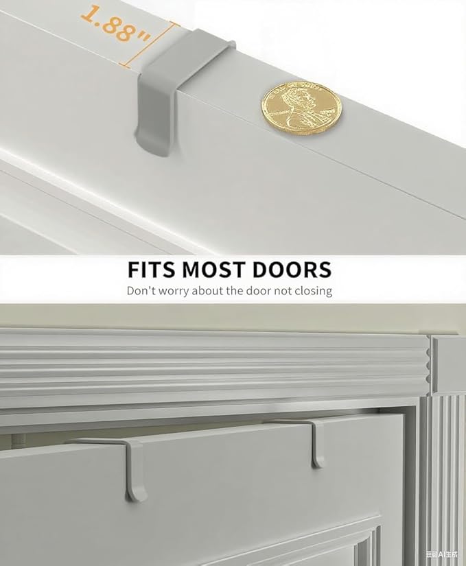 Moforoco Grey 9-Tier Over The Door Pantry Organizer, Pantry Organization and