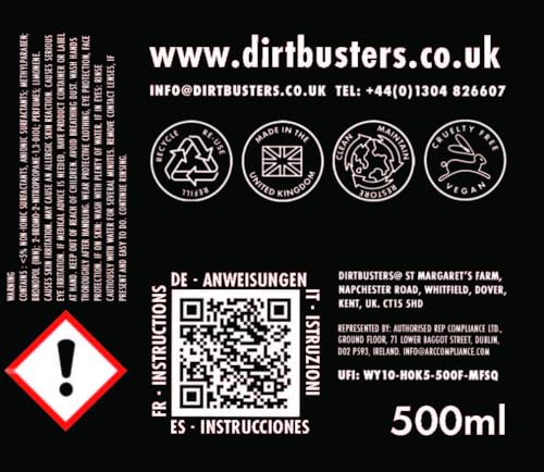 Dirtbusters Stove Cleaning Care Kit, With Exterior Spray, Glass Cleaner Paste & Stove Polish, Clean, Protect & Restore Log Burners & Grates