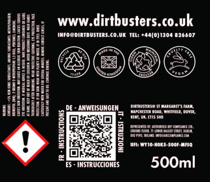 Dirtbusters Stove Cleaning Care Kit, With Exterior Spray, Glass Cleaner Paste & Stove Polish, Clean, Protect & Restore Log Burners & Grates