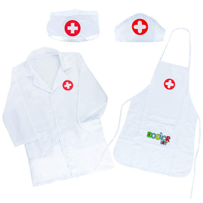 Doctors Set for Kids Role Play Toys Doctors Outfit Doctor Costume Kids Toys for 3 Year Old Girls Boys Lab Coat Kid Clothes Doctor Set Pretend Play Dressing Up 2 3 4 5 6 Year Old Girl Boy Gifts