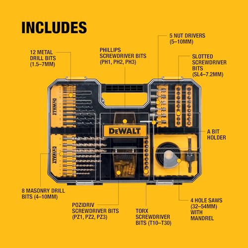 DEWALT High Performance Drill Drive Set (100 pc.), Fits Tstak IV Drawer, DT71569-QZ