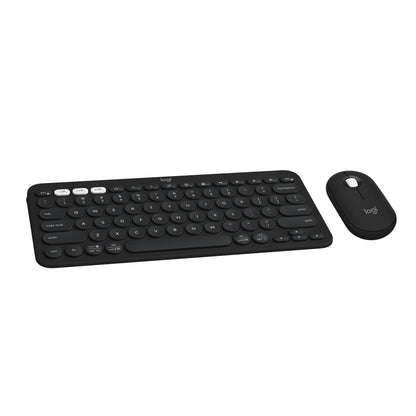 Logitech Pebble Keys 2 K380s, Multi-Device Bluetooth Wireless Keyboard with Customizable Shortcuts, Slim and Portable, Easy-Switch for Windows, macOS, iPadOS, Android, Chrome OS - Tonal Graphite