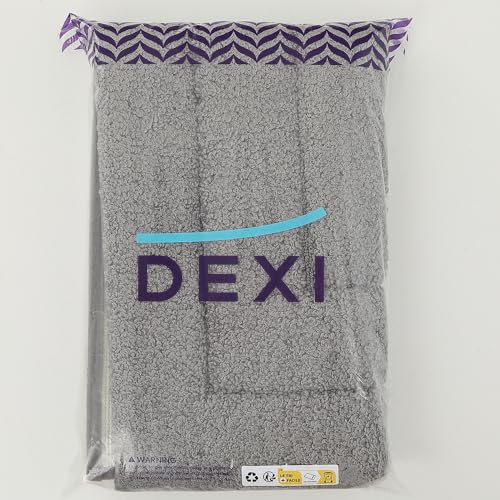 DEXI Ultra Soft Bath Mat 40 x 60 cm, Non-Slip Absorbent Microfiber Mats, Machine Washable Quick Dry Rugs, Bathroom Accessories Decor, Grey