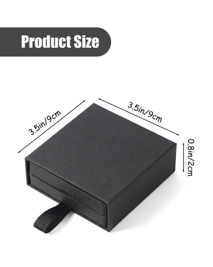 Zitonyang Small Gift Boxes, 12 Pack Floating Display Case Jewelry Gift Boxes Floating Frame Display Stand, Small Jewelry Box Necklace Gift Box For Bracelets Earrings Necklaces Jewelry (Black)