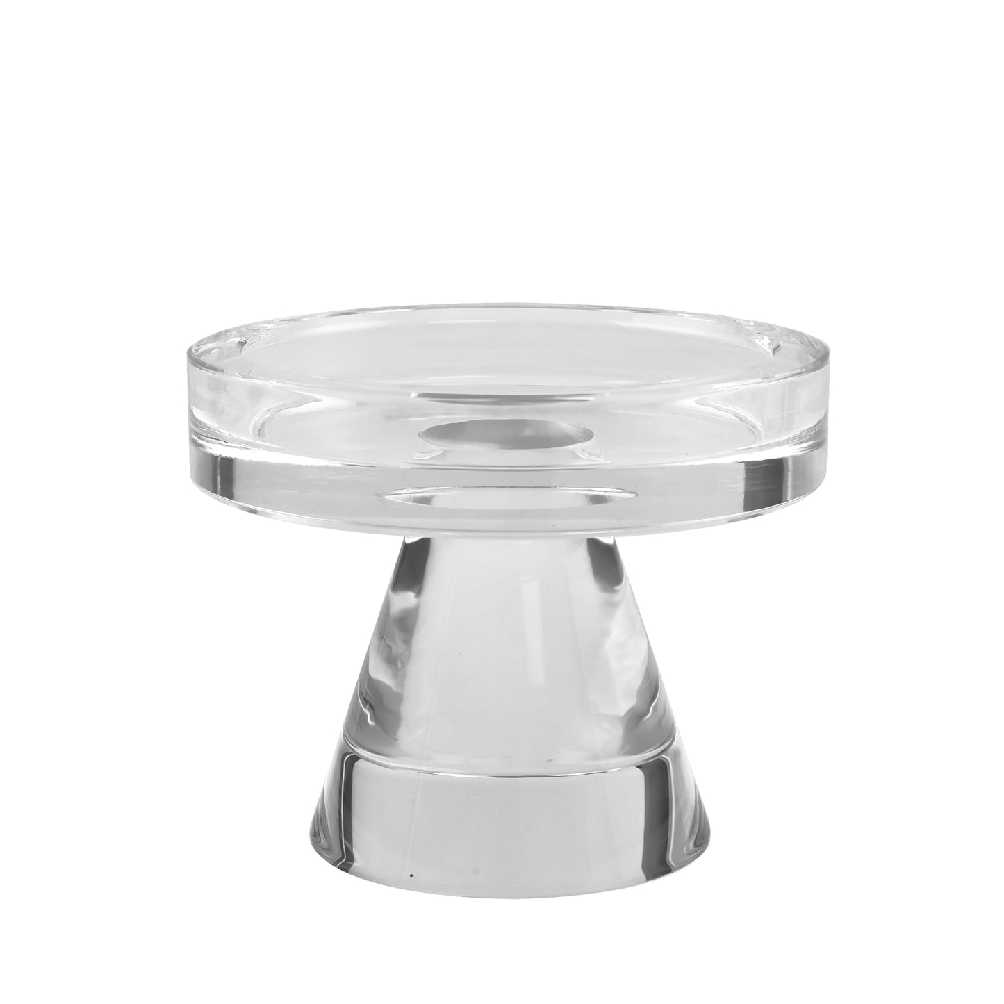 Crystal Taper Candle Holders, 3 Inch Tall Crystal Decorative Candle Stand Centerpiece for Table Wedding Dinning Party