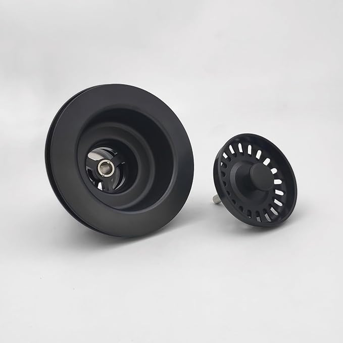 Black Polymer Drain Kitchen Sink Drain Assembly