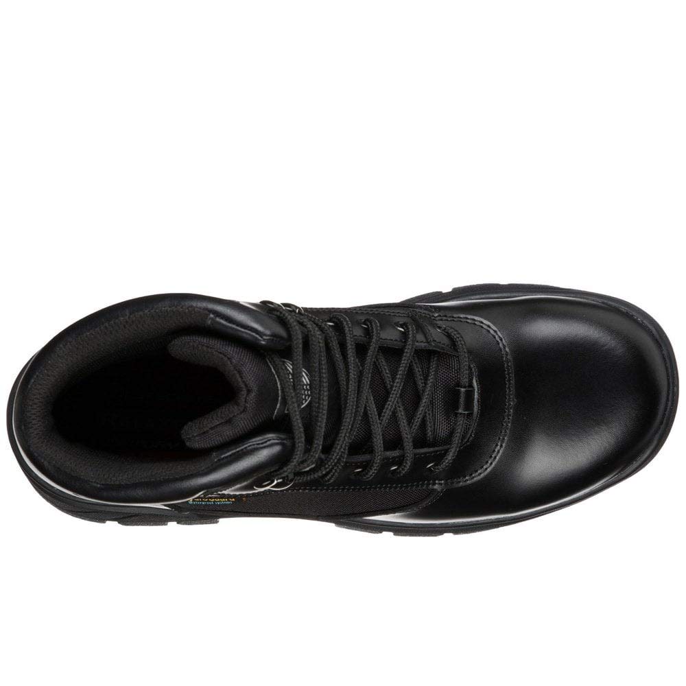 Skechers Men's Wascana Benen Boots, Black Leather W/Textile, 7 UK
