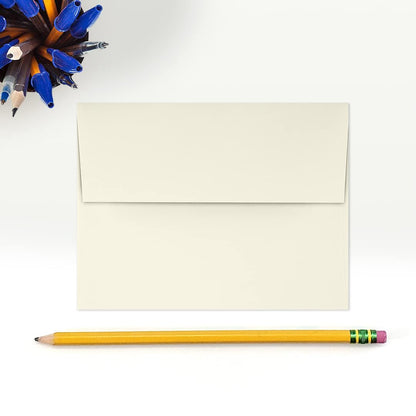 LUXPaper A2 Classic Linen Invitation Envelopes | 4 3/8" x 5 3/4" | Natural White | 70lb. Text | 50 Qty