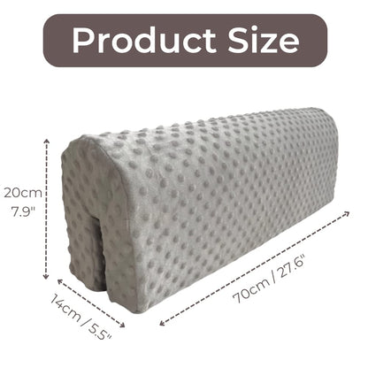 Wonder Space Toddlers' Bed Rail Bumpers Protecter - Children Bed Guardrail Padding - Anti-Collision | Increased Height | Fall Prevention - Easy Installation Enhanced Safety Universal Fit (Grey, 70cm)