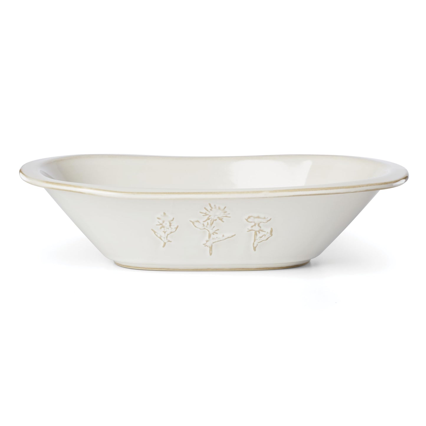 Lenox Home And Kitchen, Homespun Dough Bowl, Stoneware Material, Dishwasher Safe, Microwave Safe, Bread Bowl, Dining, Serving Bowls, Tabletop & Kitchen Decor (White, 1 Piece, 12 Inch L X 7.75 Inch W)