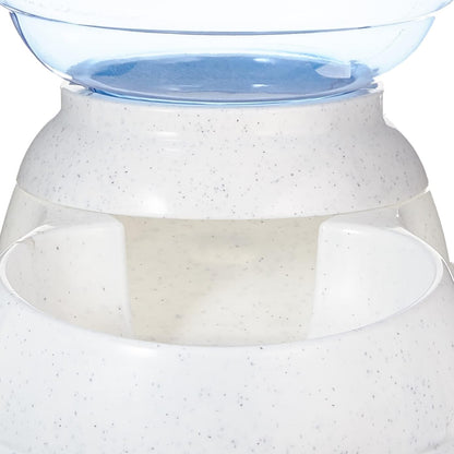 Amazon Basics Dog and Cat Food Feeder, Small, Grey