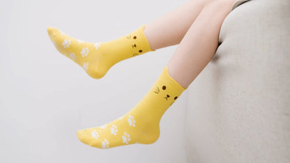 Jeasona Women's Cute Socks Cat Gifts for Women Fun Animals Funny Funky Cotton