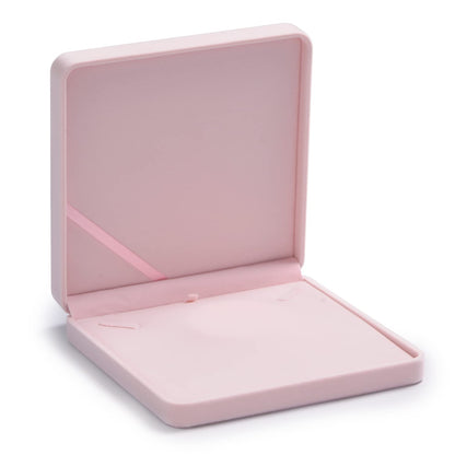 Oirlv Pink Velvet Pendant Box Big Necklace/Chunky Necklace Gift Box Jewelry Storage Case