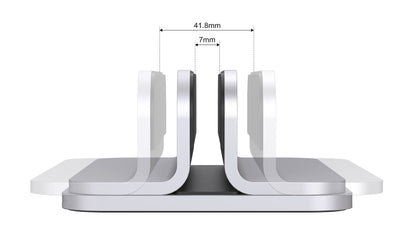 JOKItech Aluminum Laptop Stand, Sturdy and Adjustable, Compatible with Apple MacBook Pro/Air, Mac Mini, iPad Pro, Silver