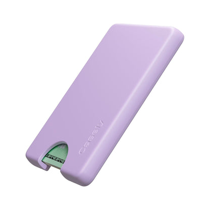 Casely MagWallet | Starfish Wishes | Coral Pink Shimmer | Slim Wallet Card Holder | Compatible with MagSafe | Soft-Touch Hard Silicone | Holds Up to 3 Cards