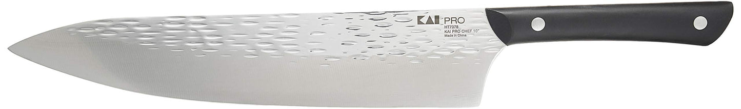 Kai PRO 6" Chef’s Knife, Hand Sharpened Kitchen Knife for Professional and Home Chefs, Japanese AUS6M Stainless Steel Blade, Full-Tang POM Handle, NSF Certified