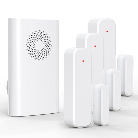 Wireless Door Sensor Chime, Door Open Alarm When Entry Business/Office/Store (500ft Range 51 Ringer Adjustable Volume) Home Alert Bell for Kid/Toddler Safety