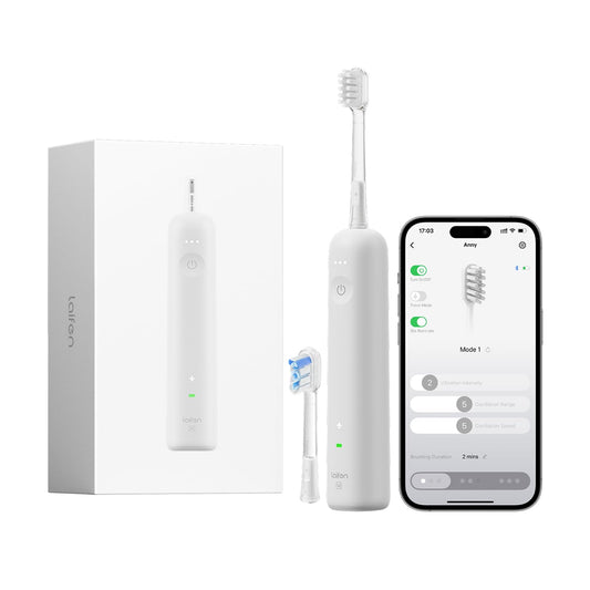 Laifen Wave Special Electric Toothbrush, New 2025 Version Oscillation & Vibration Sonic Electric Toothbrush for Adults with App, 2 Brush Heads, IP68 Waterproof Travel-Friendly (Misty Lavender)
