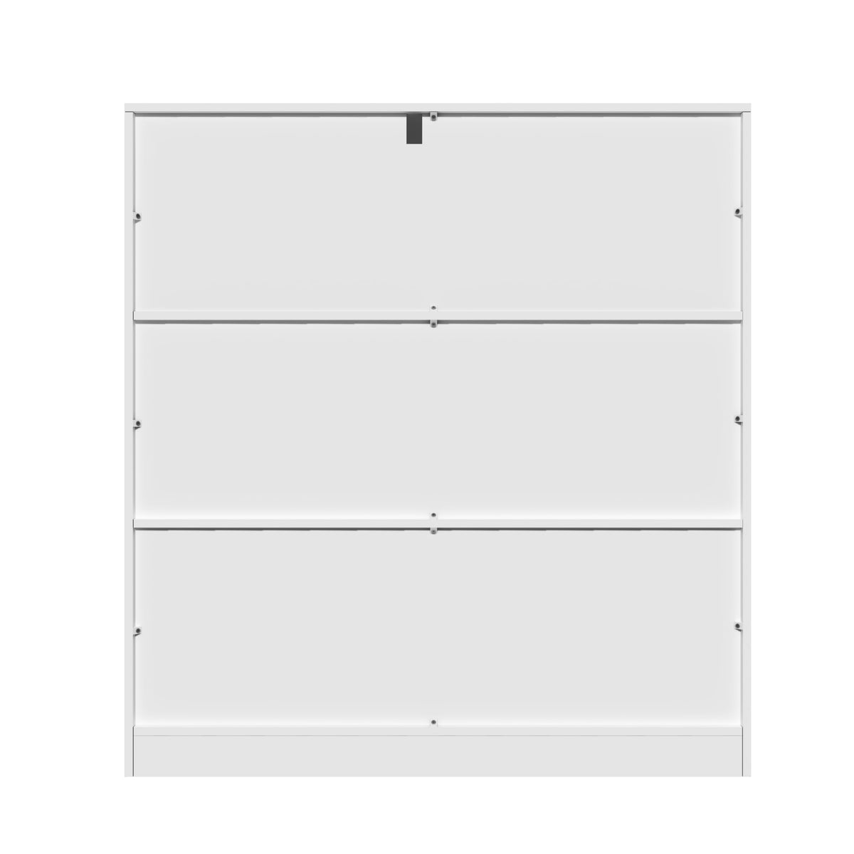 NewBeth 7-Cube Wooden Bookcase,3-Tier Freestanding Storage Cubes with Base,Multi-Purpose Open Shelving for Books,Toys,Bins,Decor – Home Office,Bedroom,Living Room Organizer (White, 7-Cube)