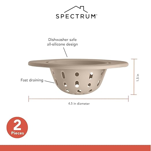 Spectrum Silicone Sink Strainer 2-Pack