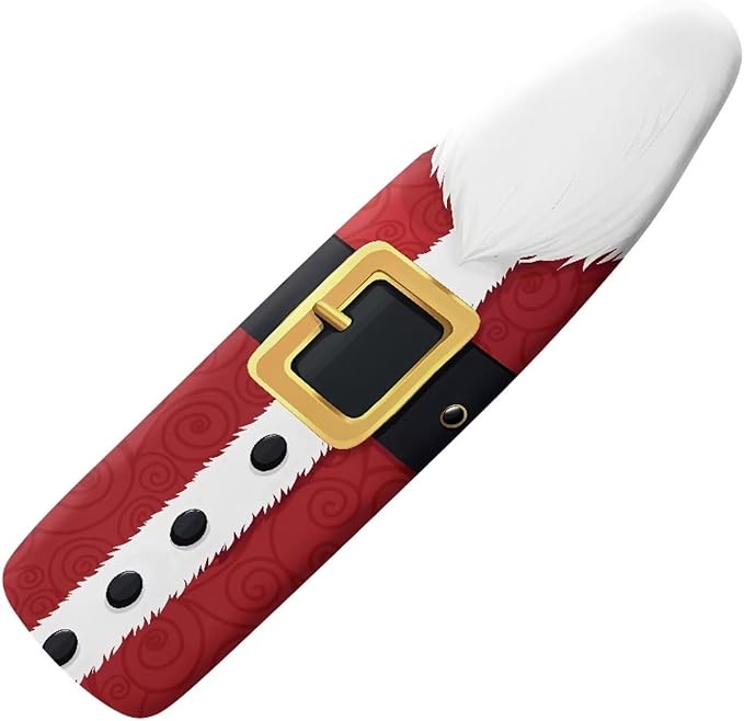 ZDCUSTOM Red Ironing Board Cover Standard Size 52"x13" Santa Claus Ironing