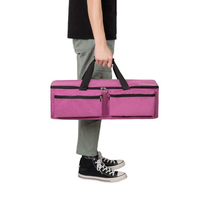 CACTIYE Carrying Bag Compatible with Cricut Explore Air and Maker, Waterproof Tote Bag Compatible with Cricut Explore Air and Supplies (Pink, 1+1)