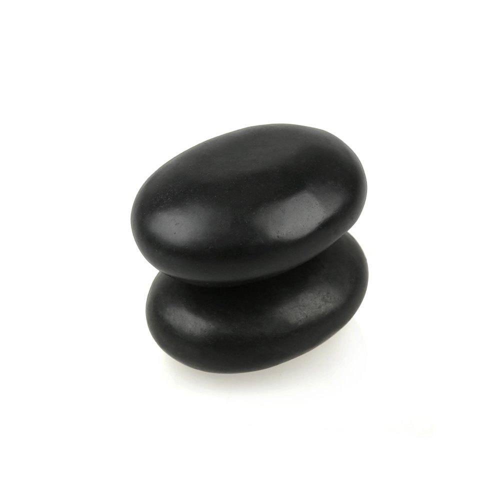 QYLHH 2 Pcs Large Hot Massage Stones Set Natural Basalt Warm Rocks Kit for Home Spa Massager