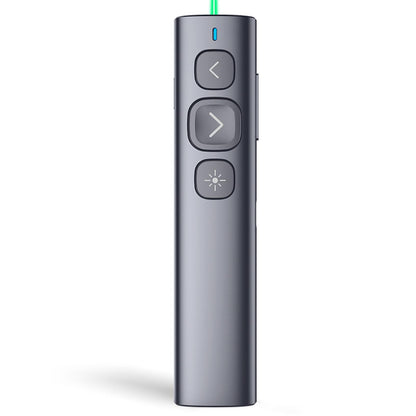 Norwii N95 Bluetooth Presentation Clicker with USB-A Receiver, PowerPoint Clicker for Presentation Remote, Rechargeable Wireless Presenter Pointer, Slide Clicker for PC/Laptop/e-Book(Green, BLE&USB-A)