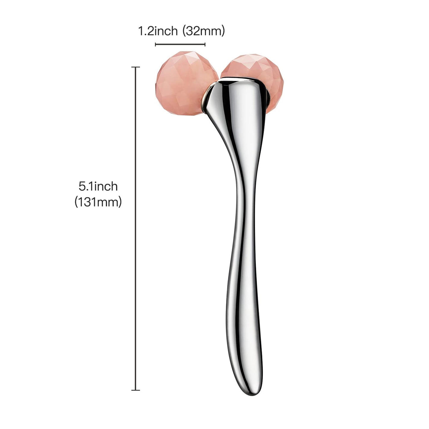 Tekson Faical Roller Massager, 3D Metal Face Massage Tool for Reduce Puffiness, Remove Eye Wrinkles, Face Lift, Increase Firmness, Anti-Aging, Skin Tightening (Zinc Alloy)