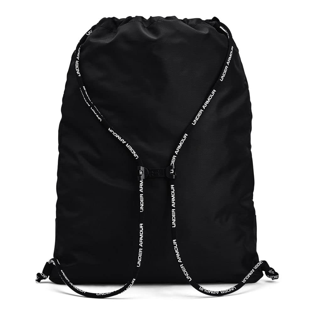 Under Armour Unisex-Adult Undeniable Sackpack , Black (001)/Metallic Silver , One Size Fits Most