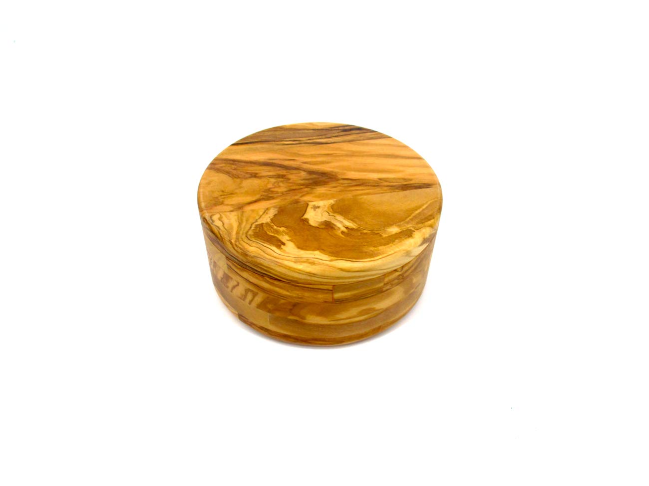 Trademark Innovations Olive Wood Salt Cellar Box Container