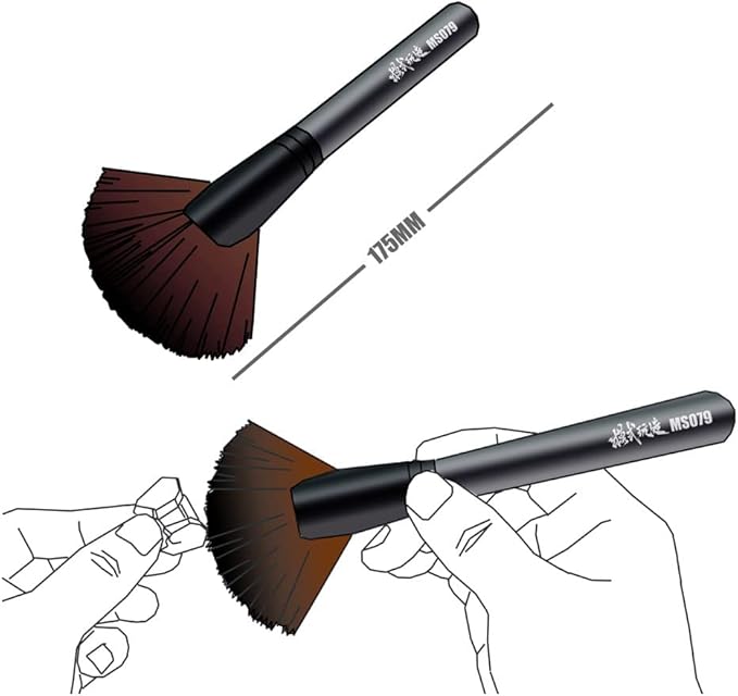 6.88 inches ANSAI Versitle Anti Static Cleaning Brush, Flat Edge Master Pro