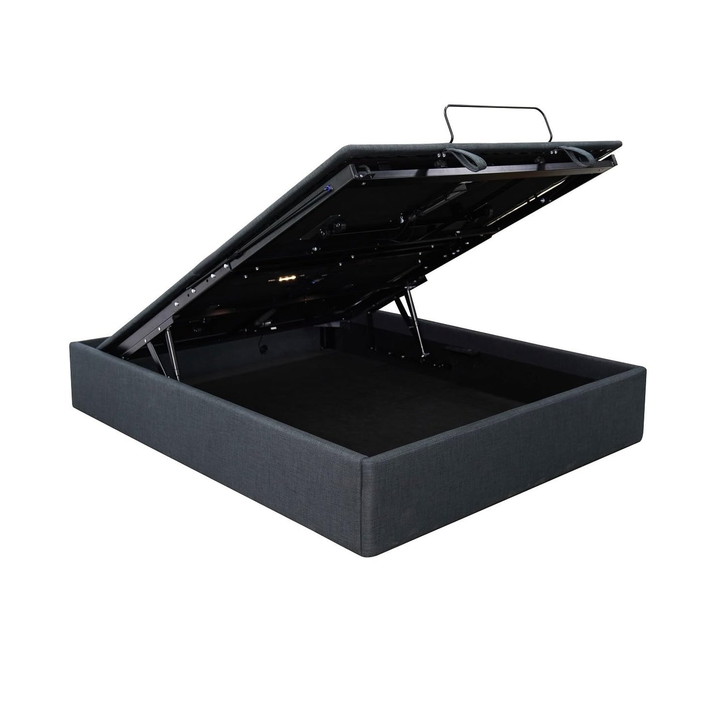 Ergomotion Stow Adjustable Bed Base with Storage - Head & Foot Articulation, Zero Gravity, USB Ports - Available in Full, Queen, King (Queen)