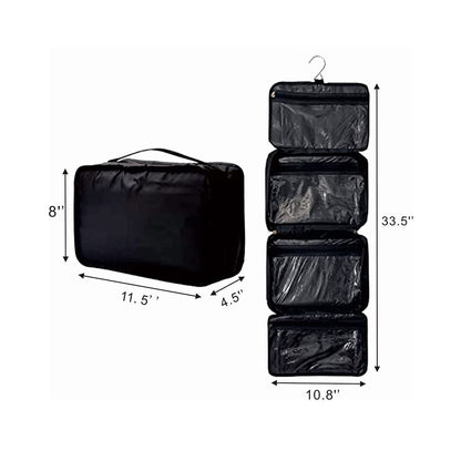 Shonpy All-Purpose Household Travel Organizer Accessory Toiletry Cosmetics Makeup Hanging Shaving kit Bag-Black