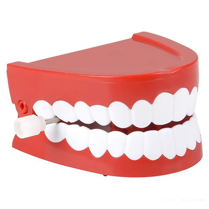 The Dreidel Company Wind Up Teeth Chomping & Chattering Teeth Toys for Kids Birthday Party Favors, Novelty and Gag Gifts, 2.5" Inches (2-Pack)