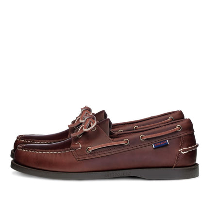 Sebago Men's Docksides Portland Waxed Boat Shoes, Brown (Brown-Gum), 9 UK (43.5 EU)