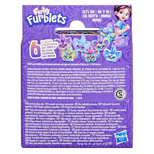Furby Furblets - Series 1 Collectible - Ray-Vee Mini Electronic Plush Toy with Sounds for Kids, Interactive Talking Collectible, Soft to the Touch